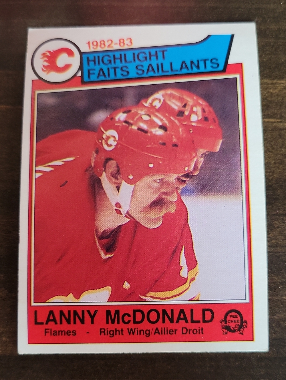 Lanny McDonald 1982-83 Calgary Flames Hockey Card - Red